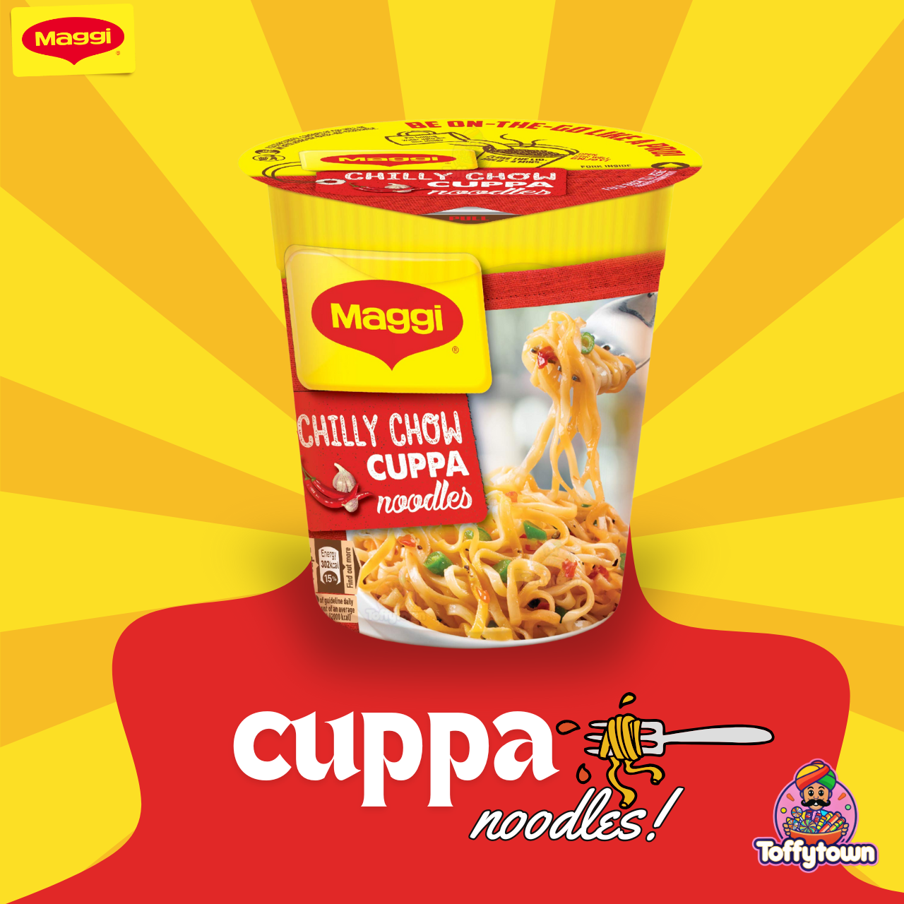 Maggi Chilly Chow Cuppa Noodles | 70g | Toffytown