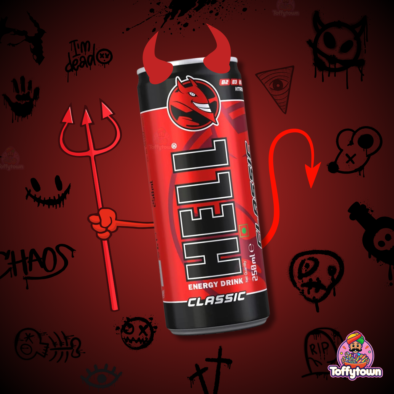 Hell Energy Drink | 250 ml | Toffytown