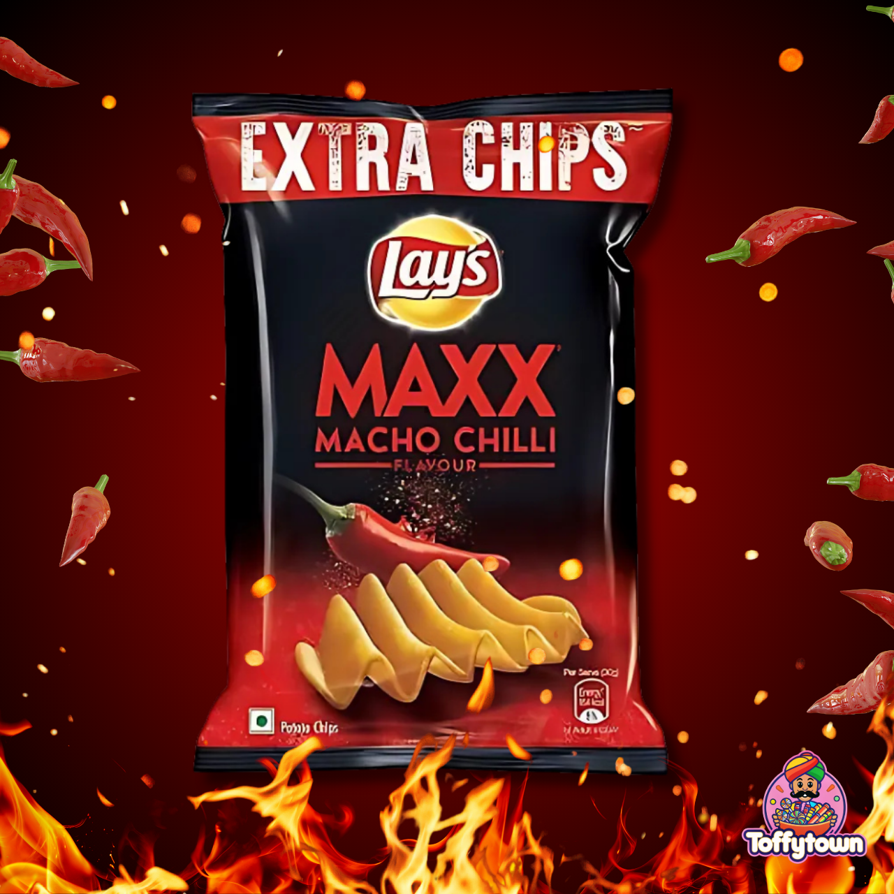 Lays Maxx Macho Chili | Toffytown