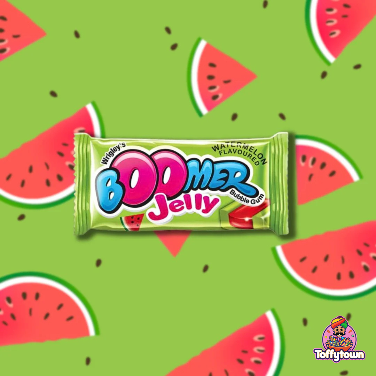 Boomer Jelly Watermelon| Chewing Gum | 20pcs | Toffytown