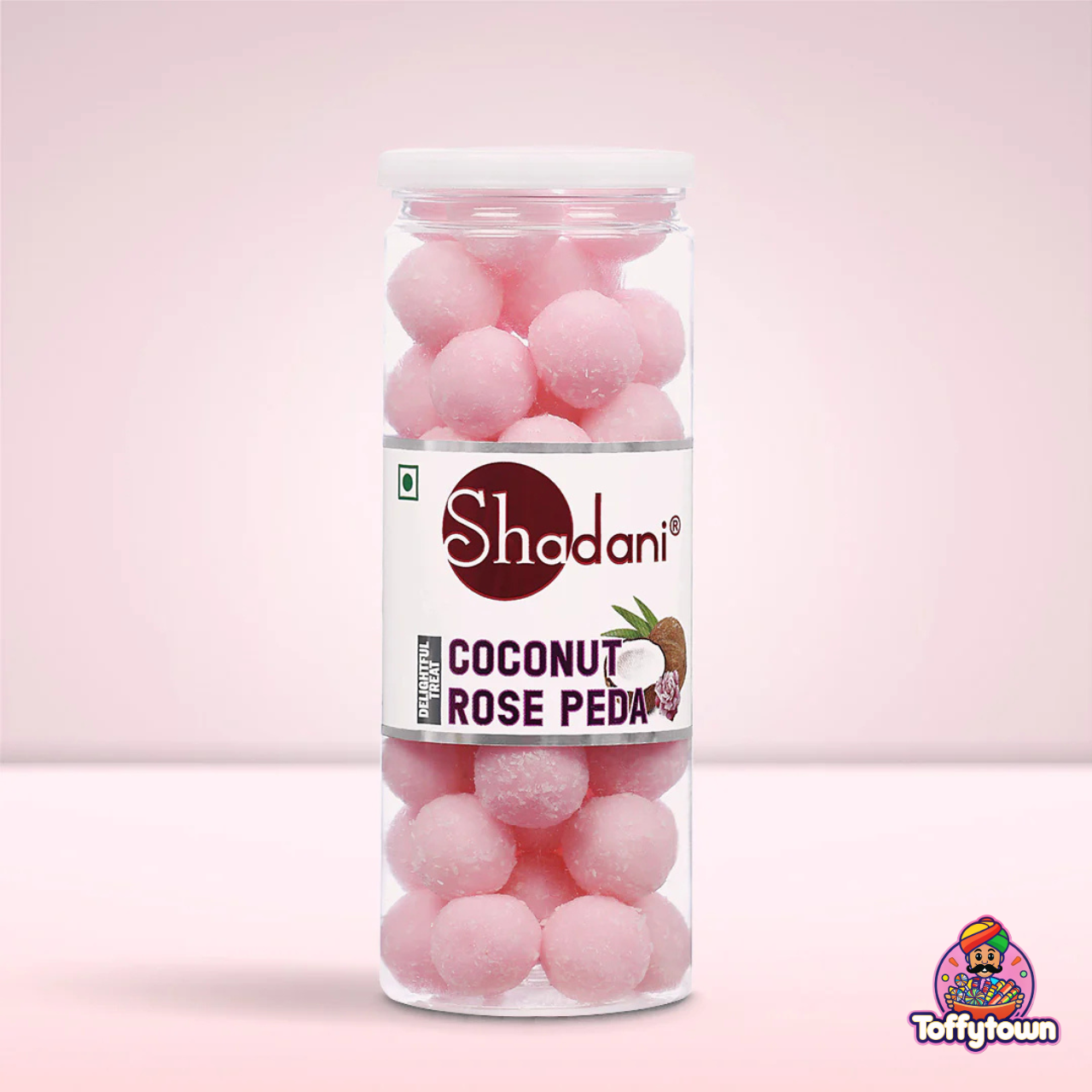 Coconut Rose Peda | 200g | Toffytown