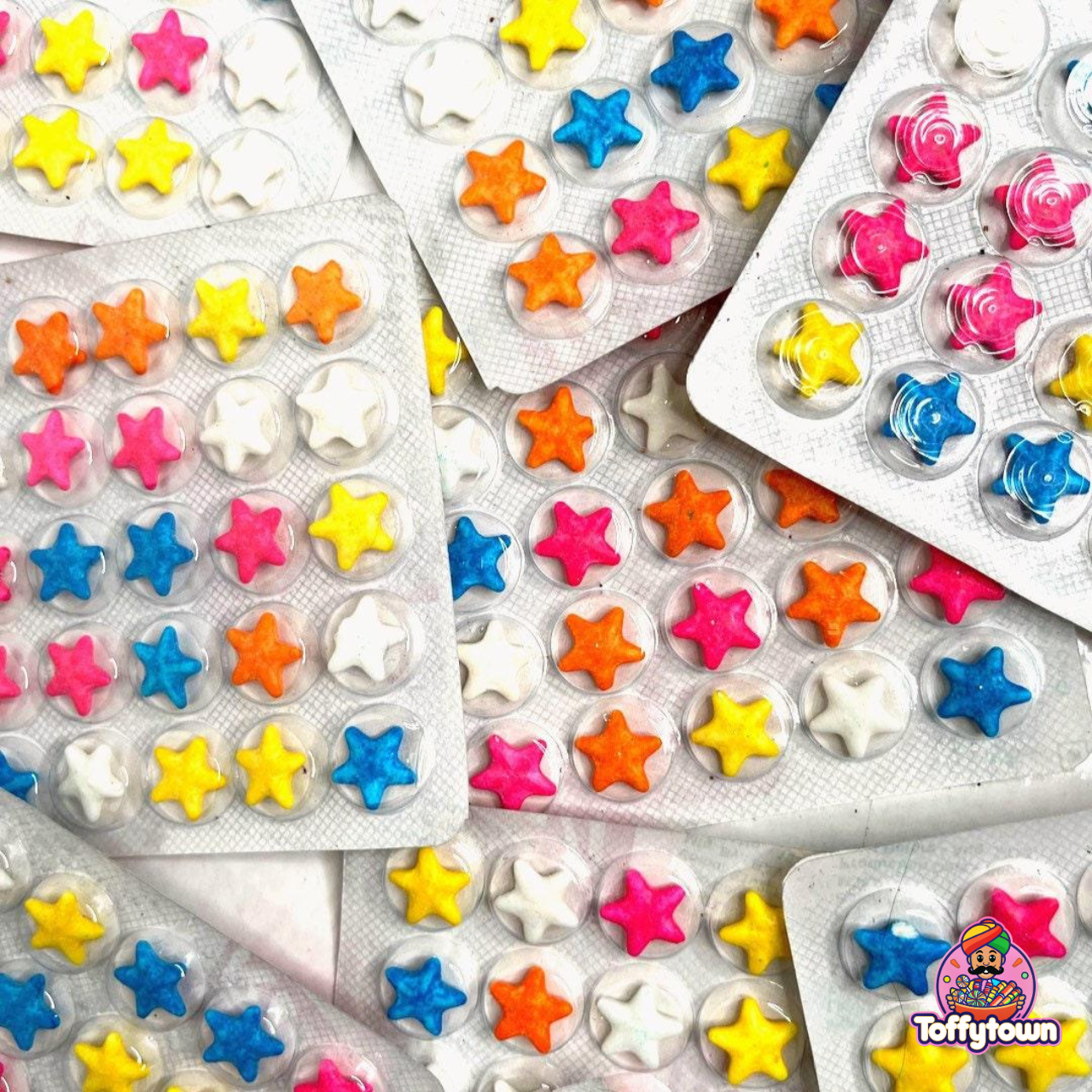 Colorful Stars Candy | Pack of 10 | Toffytown