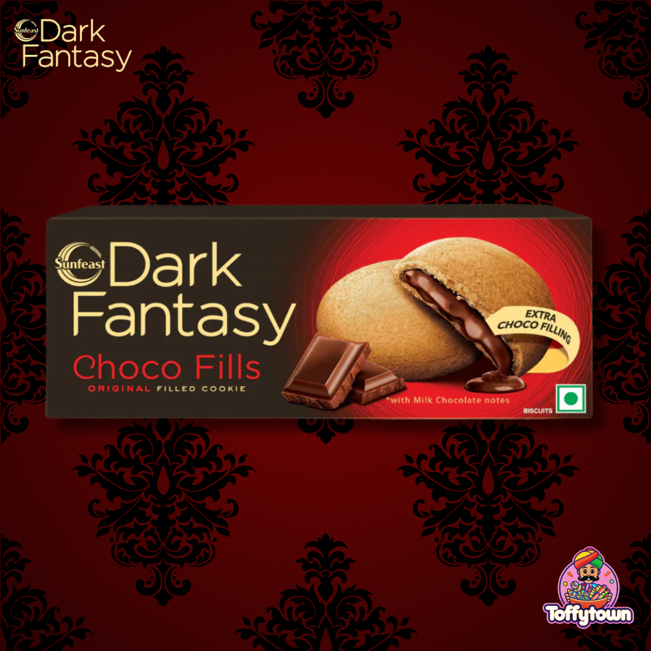 Dark Fantasy Choco Fills Cookies | 6pcs per box | 75g | Toffytown