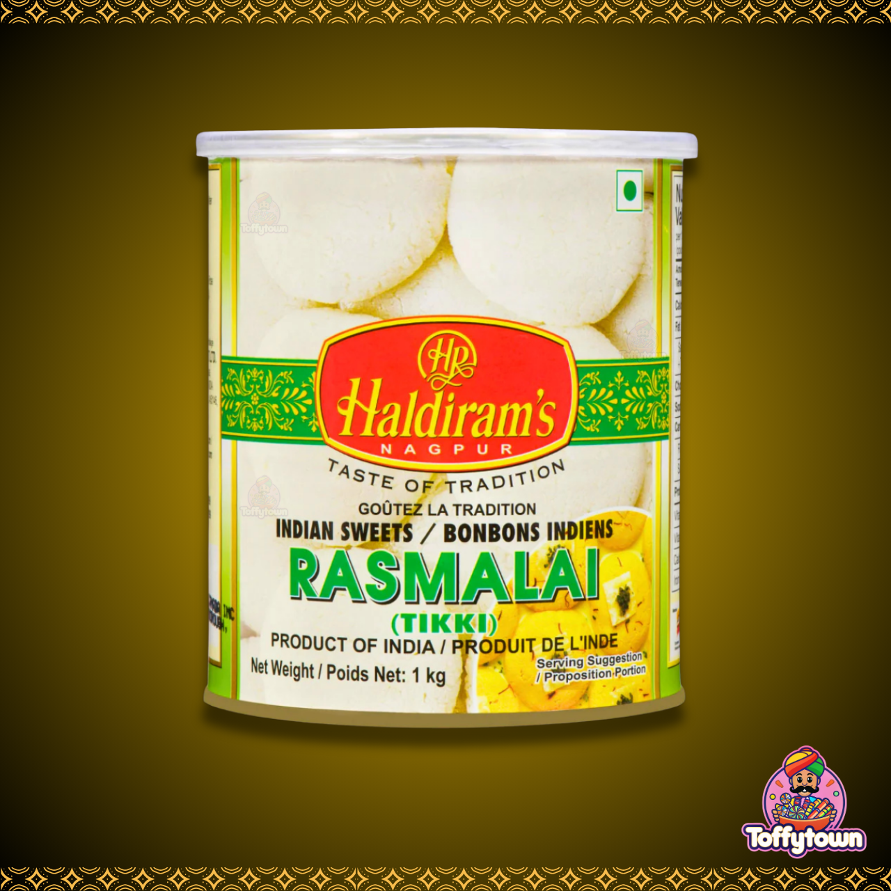 Haldiram rasmalai | 1kg | Toffytown